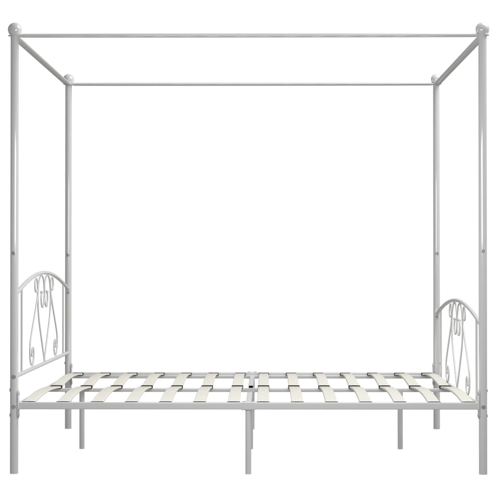 Doppelbett - Himmelbett - Bettrahmen - Metallbett - Bettgestell - 180 x 200 cm