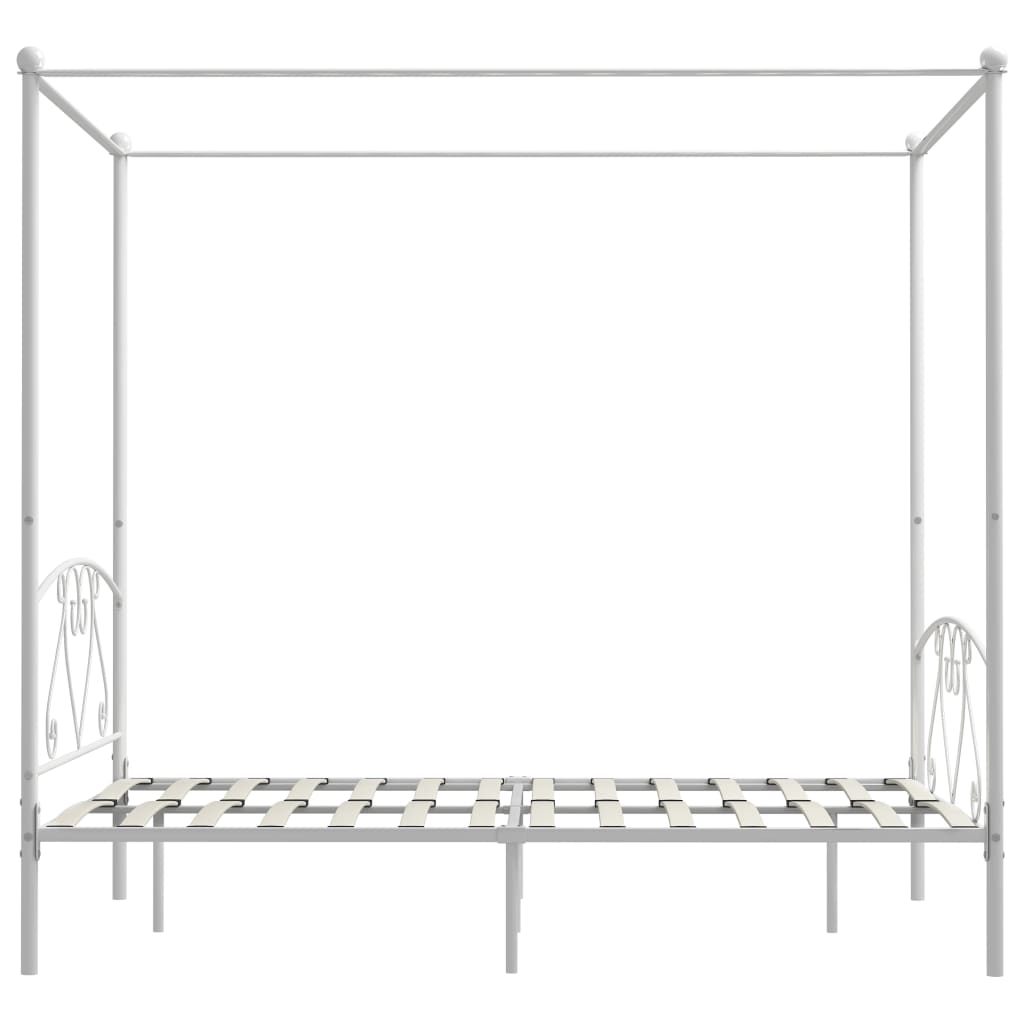 Himmelbett - Bettrahmen - 140x200 cm - Bettgestell - Metallbett - modernes Bett