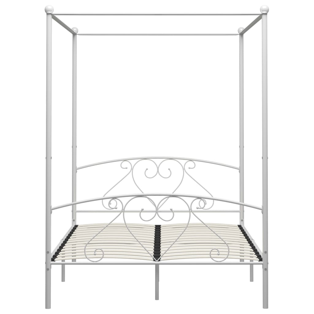 Tolles Himmelbett-Gestell - Bettrahmen - Doppelbett - Metallbett - 160x200 cm