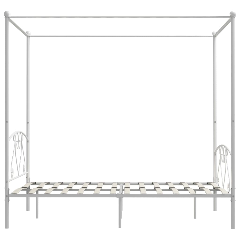 Tolles Himmelbett-Gestell - Bettrahmen - Doppelbett - Metallbett - 160x200 cm
