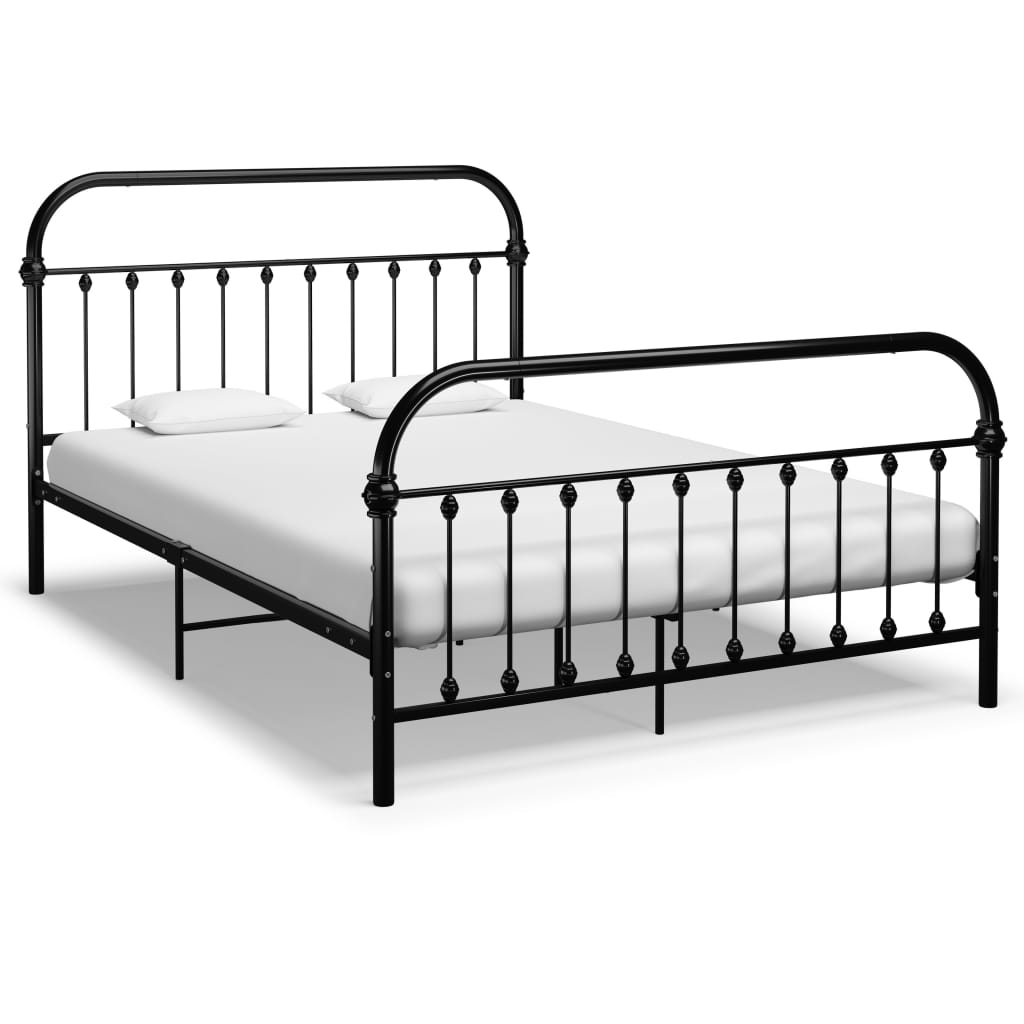 Modernes Design-Metallbett - Bettgestell - Doppelbett - Bettrahmen - 160×200 cm