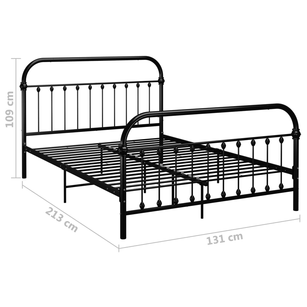 Robustes Metallbettgestell 120x200 cm - Einzelbett - Bettrahmen - Farbwahl