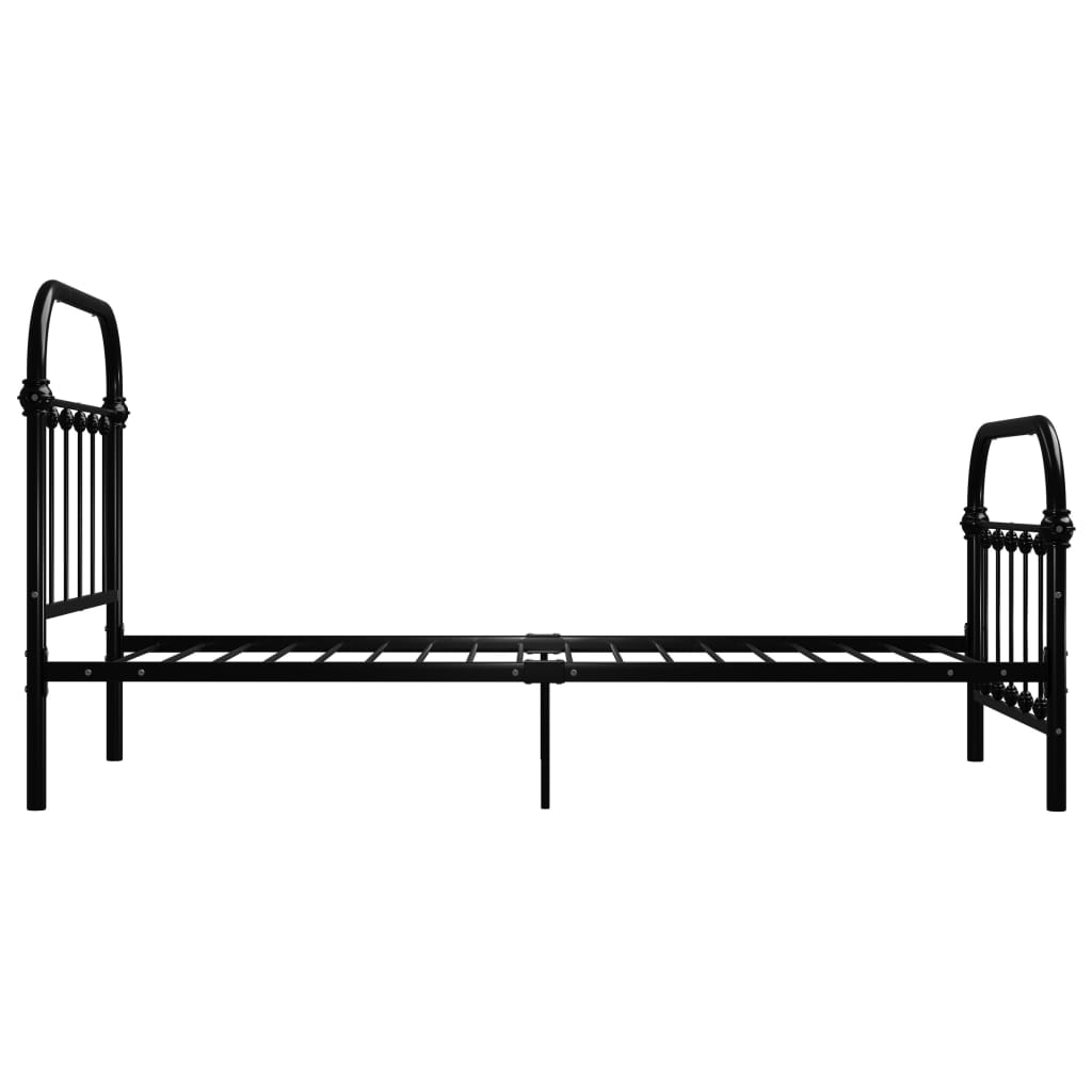 Klassischer Metallbettrahmen 90x200 cm - Einzelbett - Bettgestell - Jugendbett