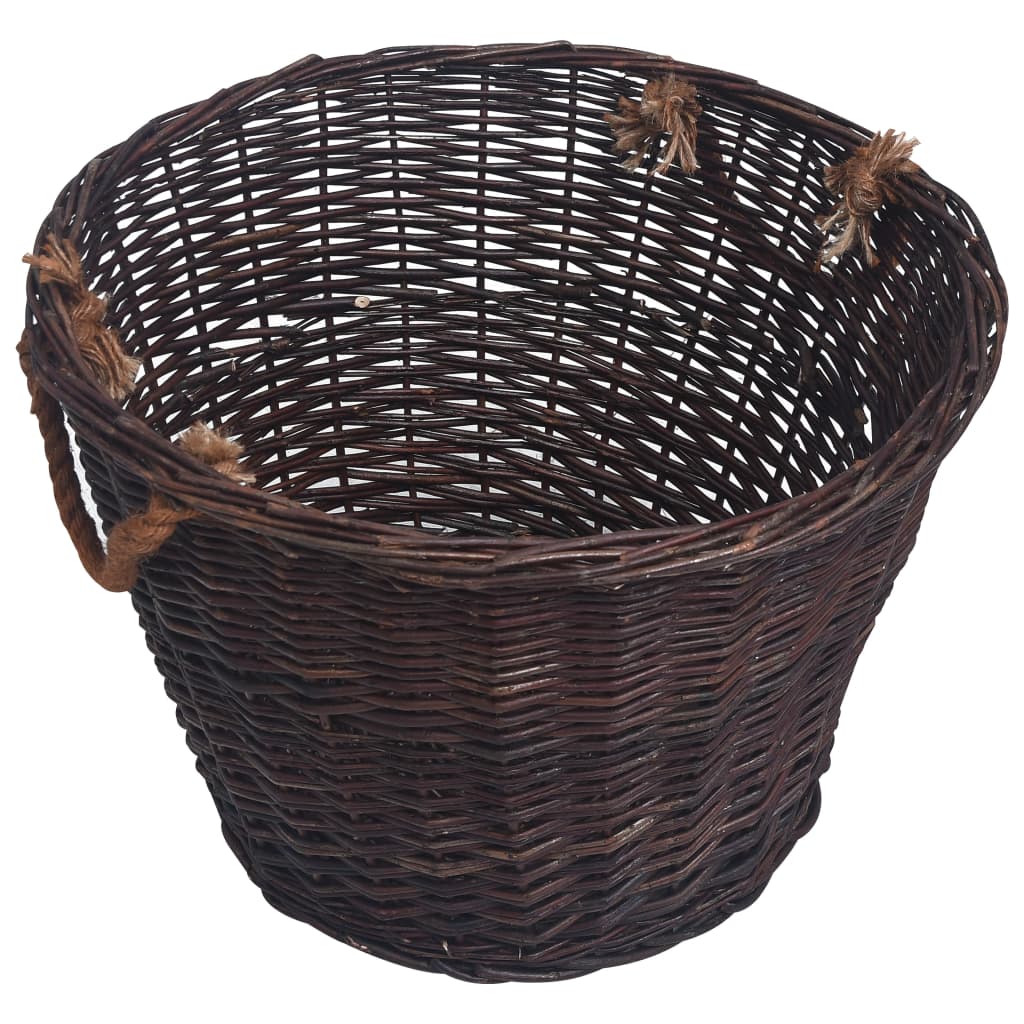 Korbset Weide - Kaminholzkorb - Brennholzkorb - Kaminzubehör - Weidenholzkorb