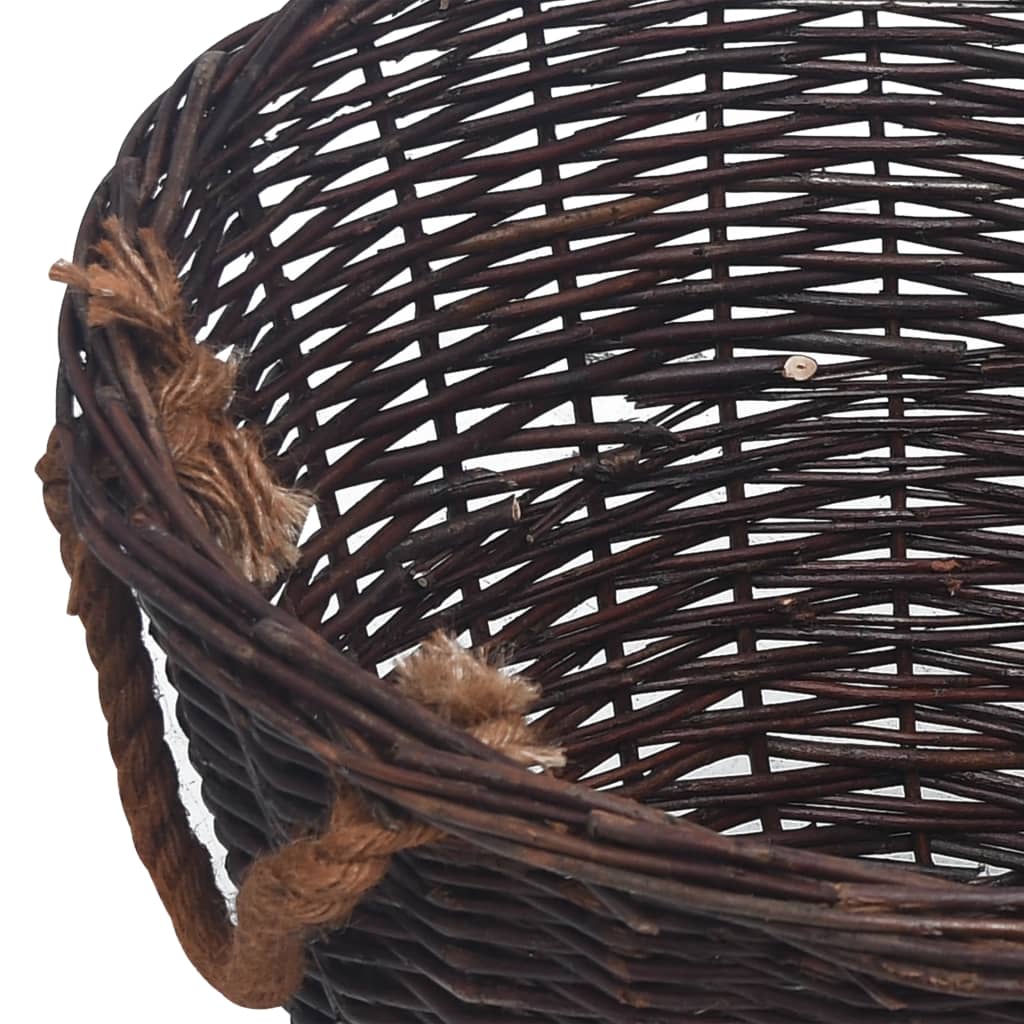 Korbset Weide - Kaminholzkorb - Brennholzkorb - Kaminzubehör - Weidenholzkorb