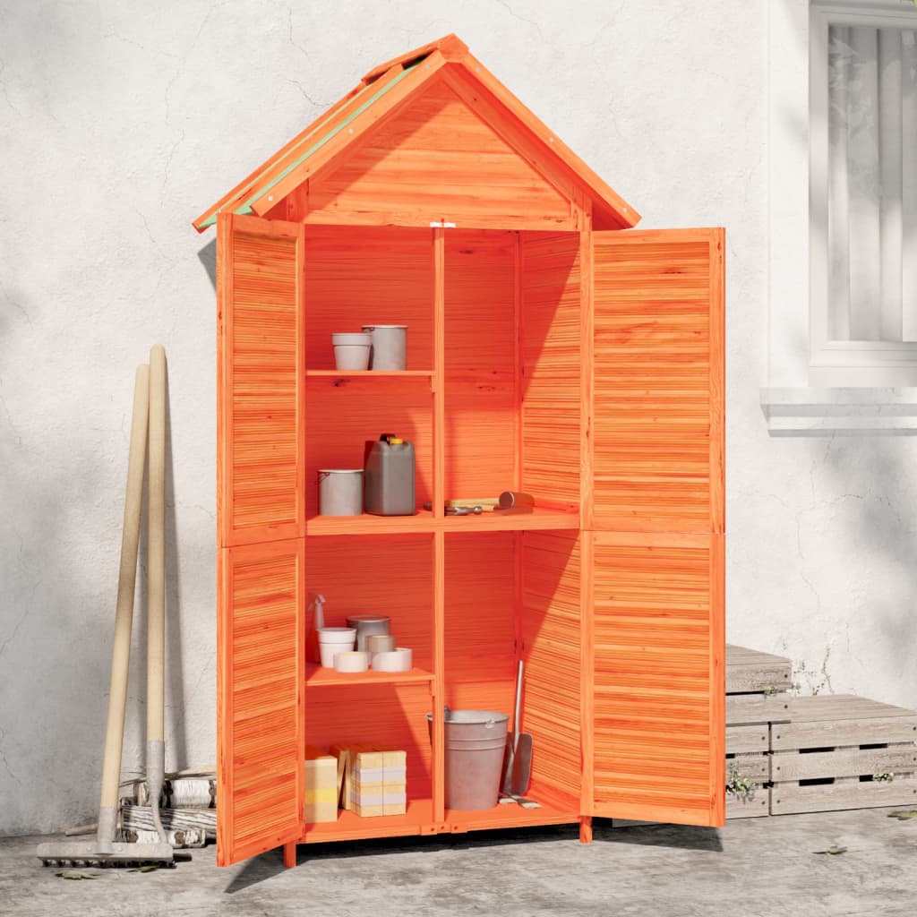 Kompakter Geräteschuppen - Gartenschrank - Holzschrank - Geräteschrank aus Holz