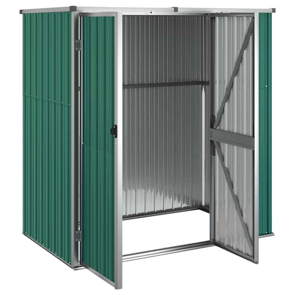 TOP Geräteschuppen - Metallgerätehaus - Gartenschuppen - 161 x 89 x 159/161 cm