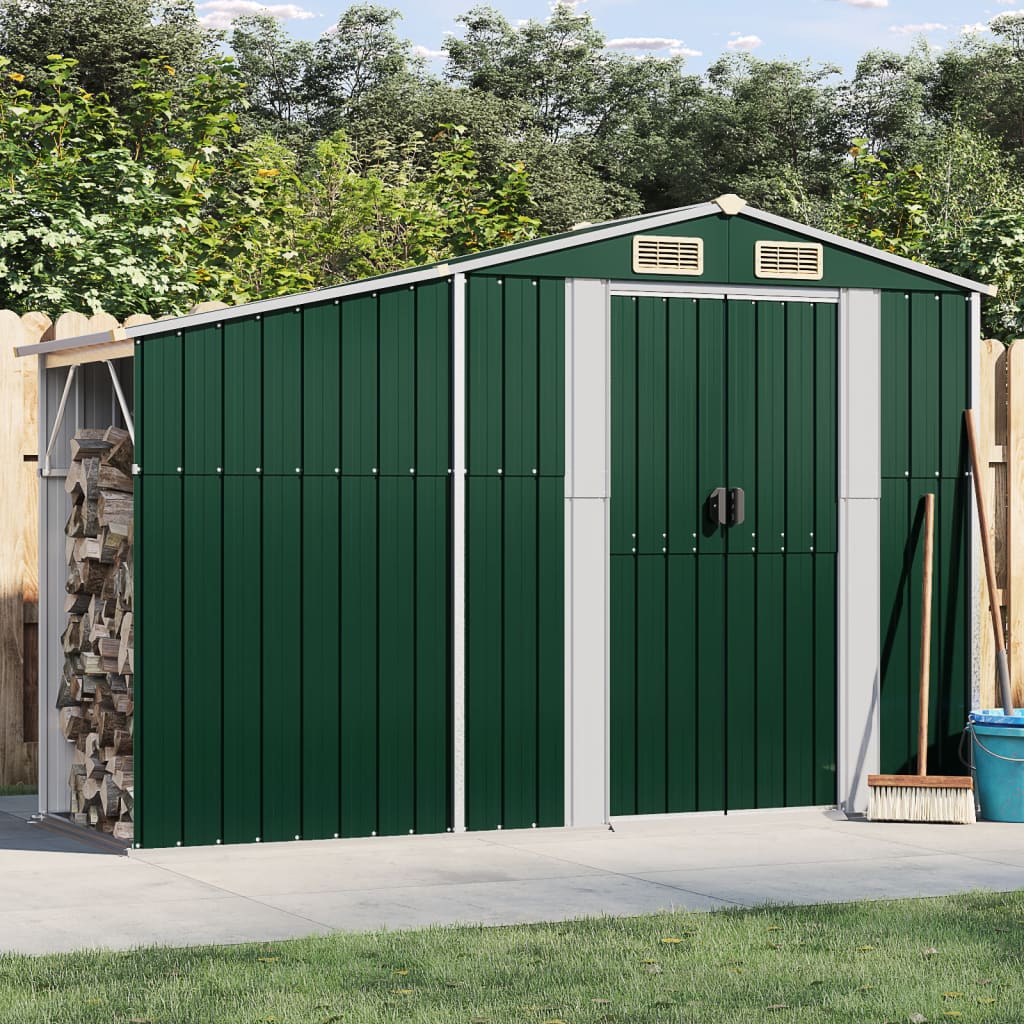 2-in-1 Gartenhaus mit Brennholz-Lager - Geräteschuppen - Holzlege - Gerätehaus