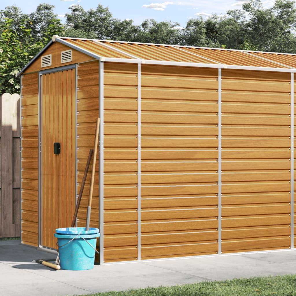 Wetterfester Geräteschuppen aus verzinktem Stahl - Gartenhaus - versch. Größen