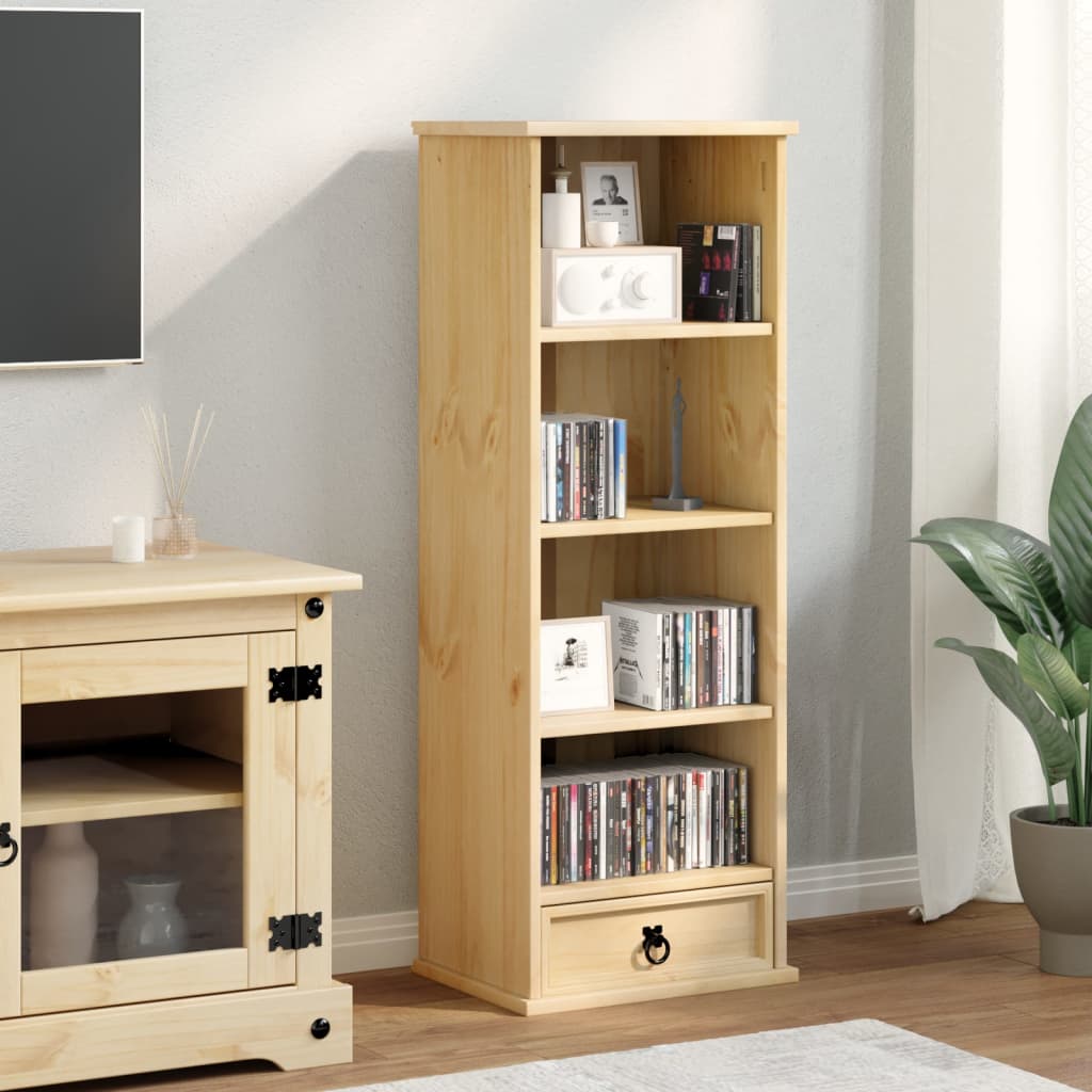 TOP Medienregal - CD-Regal - Aktenregal - Vielseitiger Holzschrank - Highboard