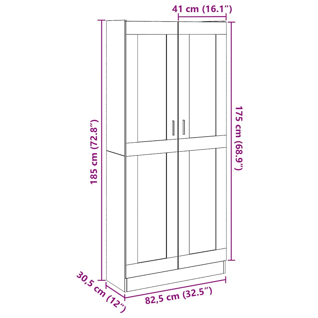 Highboard - Bücherschrank - Mehrzweckschrank - Schrank zur vielseitige Nutzung