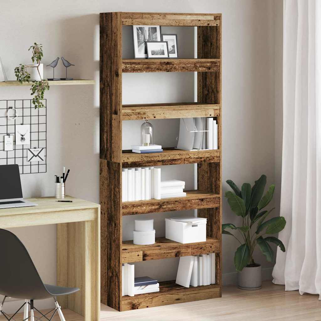 Bücherregal - Raumregal - Aufbewahrungssystem - für Deko und Bücher - 80x198 cm