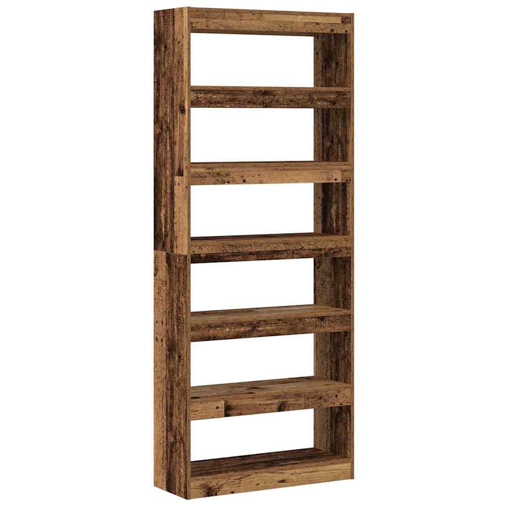 Bücherregal - Raumregal - Aufbewahrungssystem - für Deko und Bücher - 80x198 cm