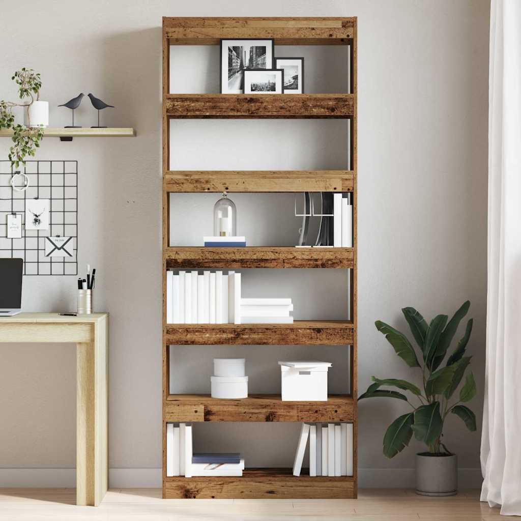 Bücherregal - Raumregal - Aufbewahrungssystem - für Deko und Bücher - 80x198 cm