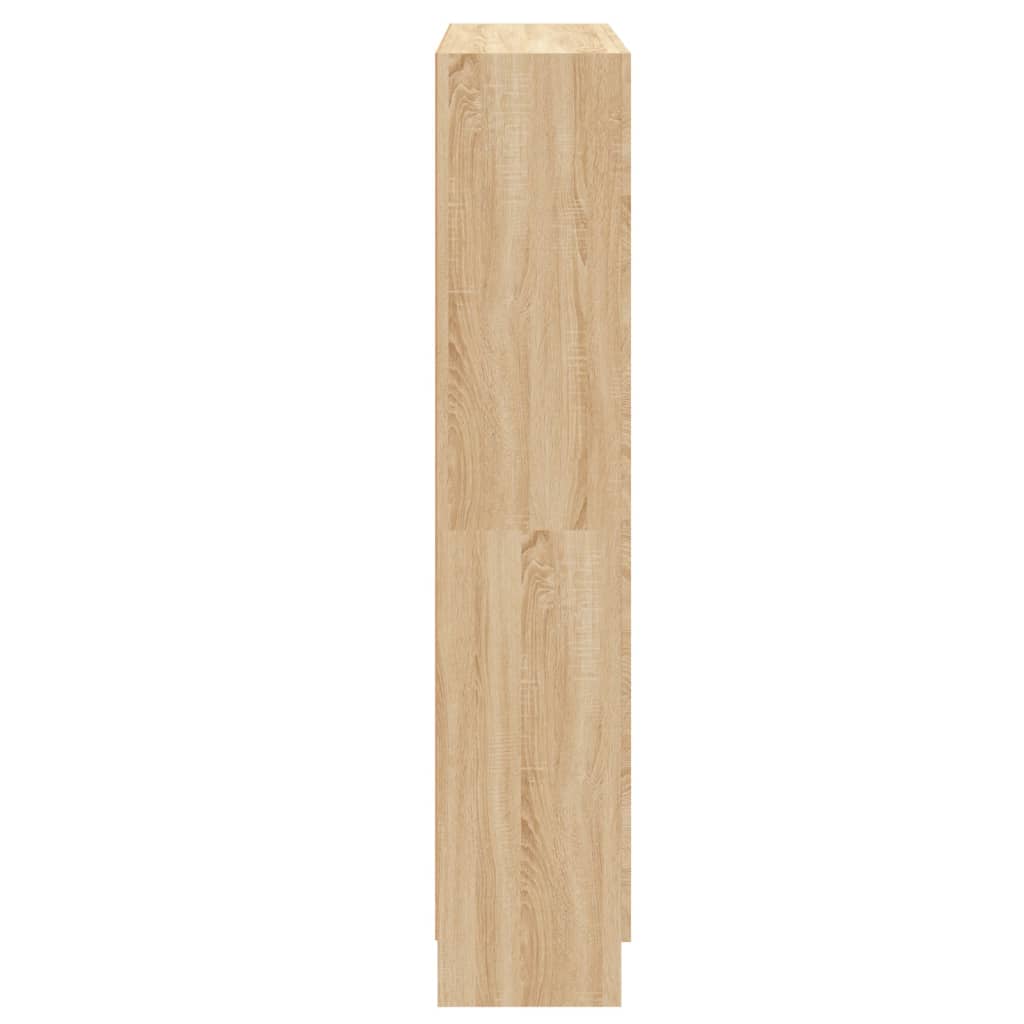 Elegantes Bücherregal mit Türen - Vitrinenschrank - Aktenregal - Highboard