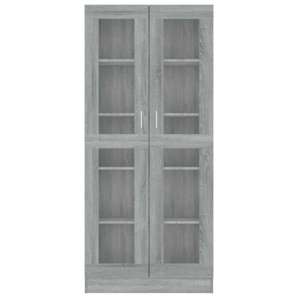 Eleganter Vitrinenschrank - Highboard - Bücherschrank - Glasvitrine - 185 cm