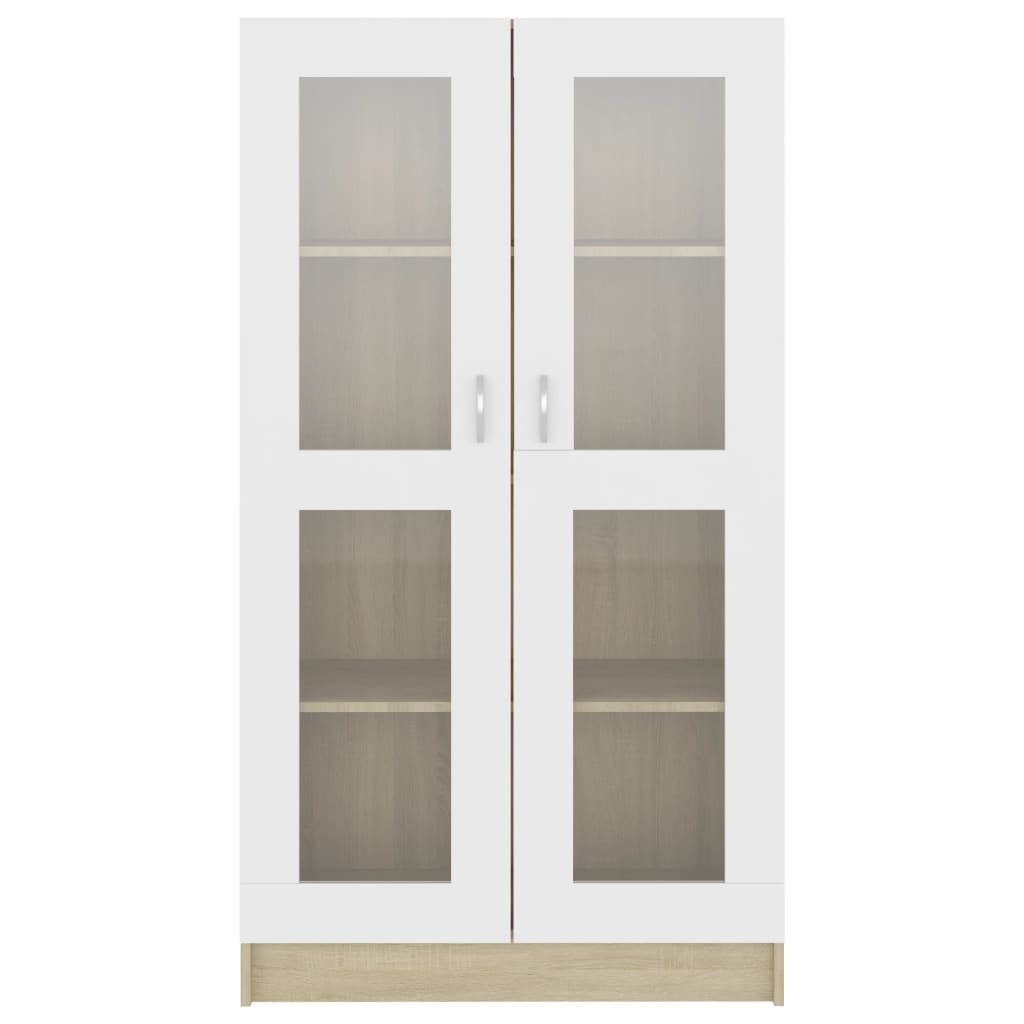 Moderne Standvitrine - Vitrinenschrank - Bücherschrank - Highboard - 150 cm