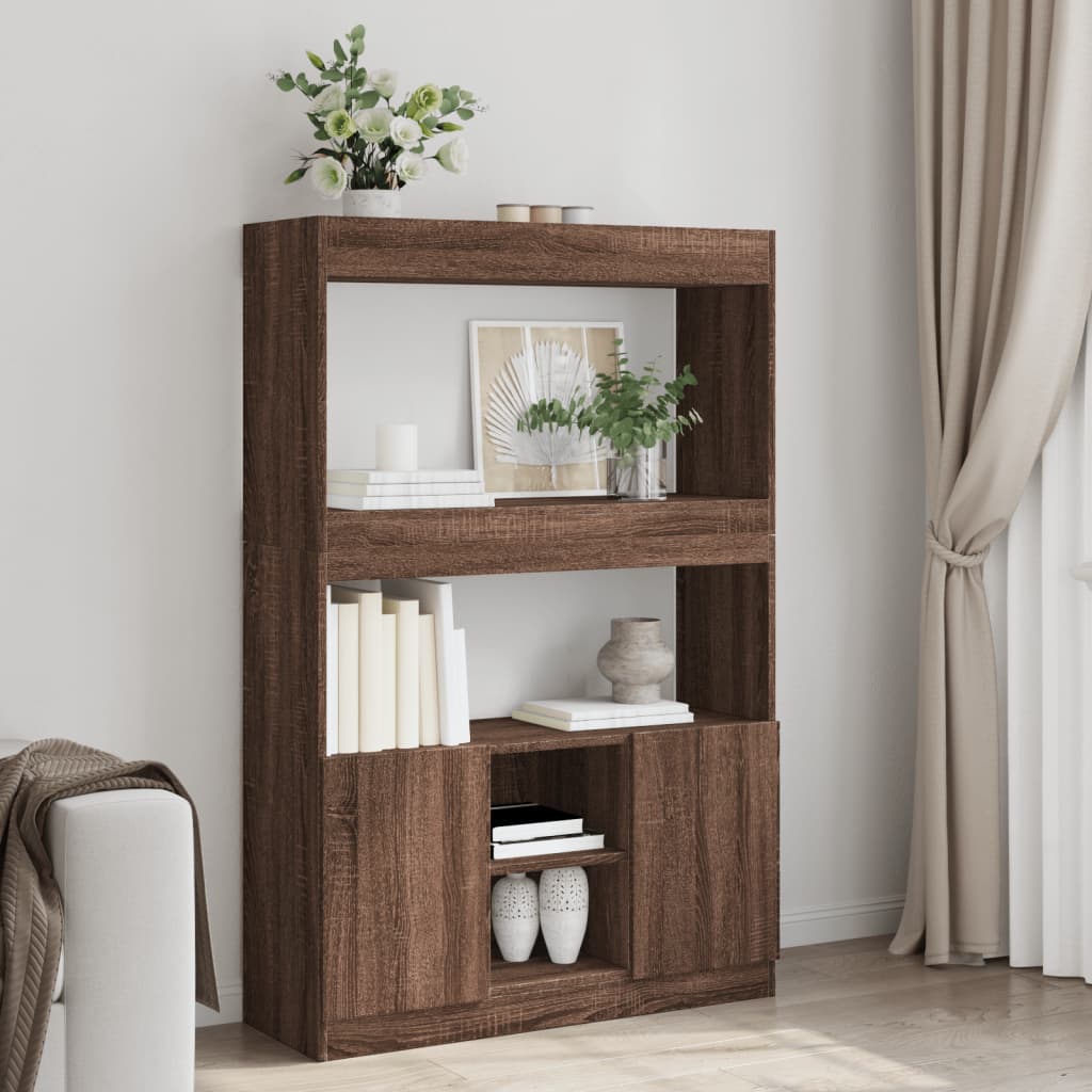 Highboard - Bücherschrank - Bücherregal - Mehrzweckschrank - Regal - 92x33x140