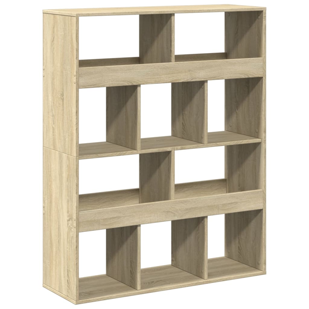 Raumteiler - CD-Regal - Bücherregal - Regal mit zehn Fächern - 100x33x125,5
