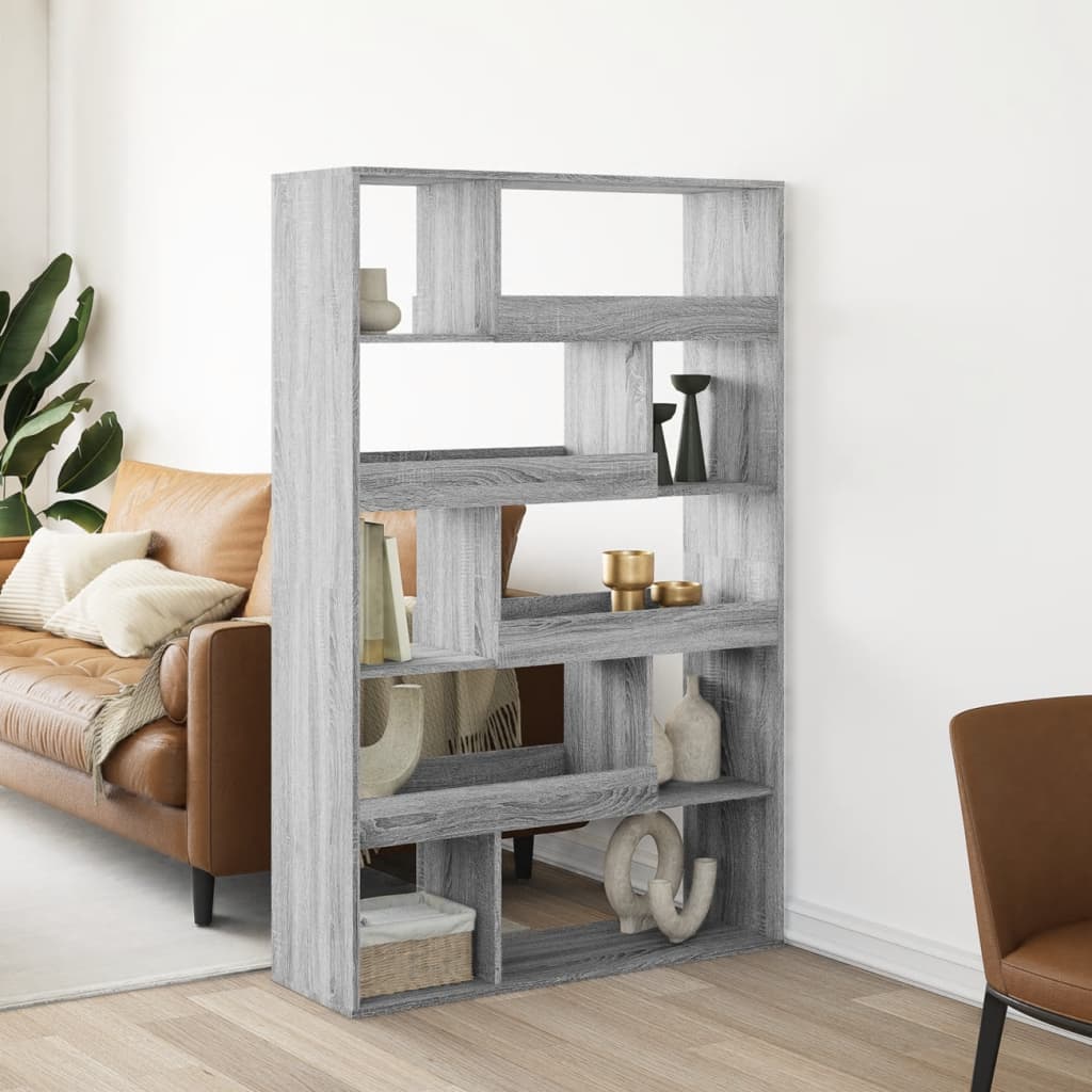 Bücherregal - Raumteiler - Wohnregal - Regal für Deko und Bücher - 100x33x156,5