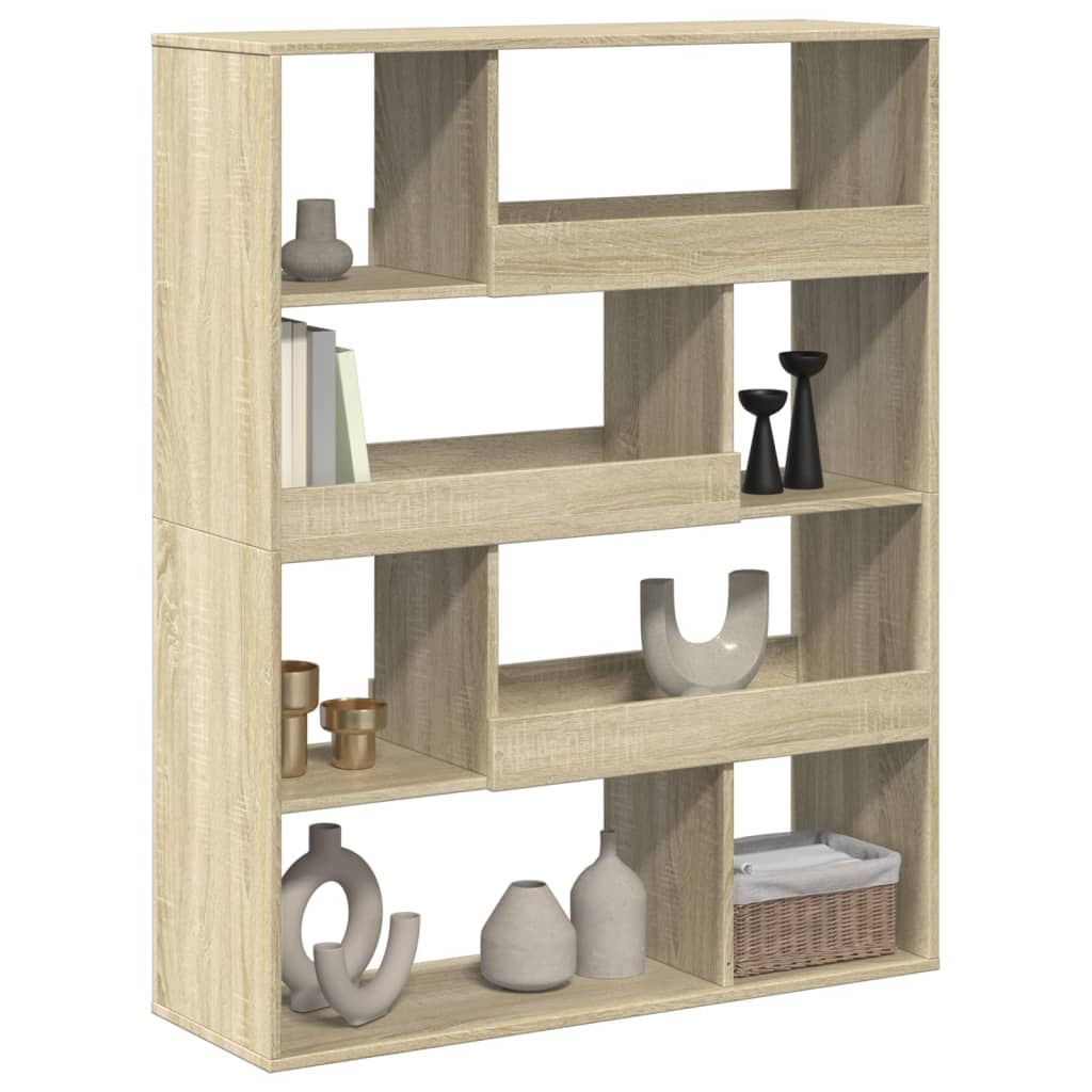 Moderner Raumteiler - Bücherregal - Dekoregal - Highboard - Holzregal - 100x125