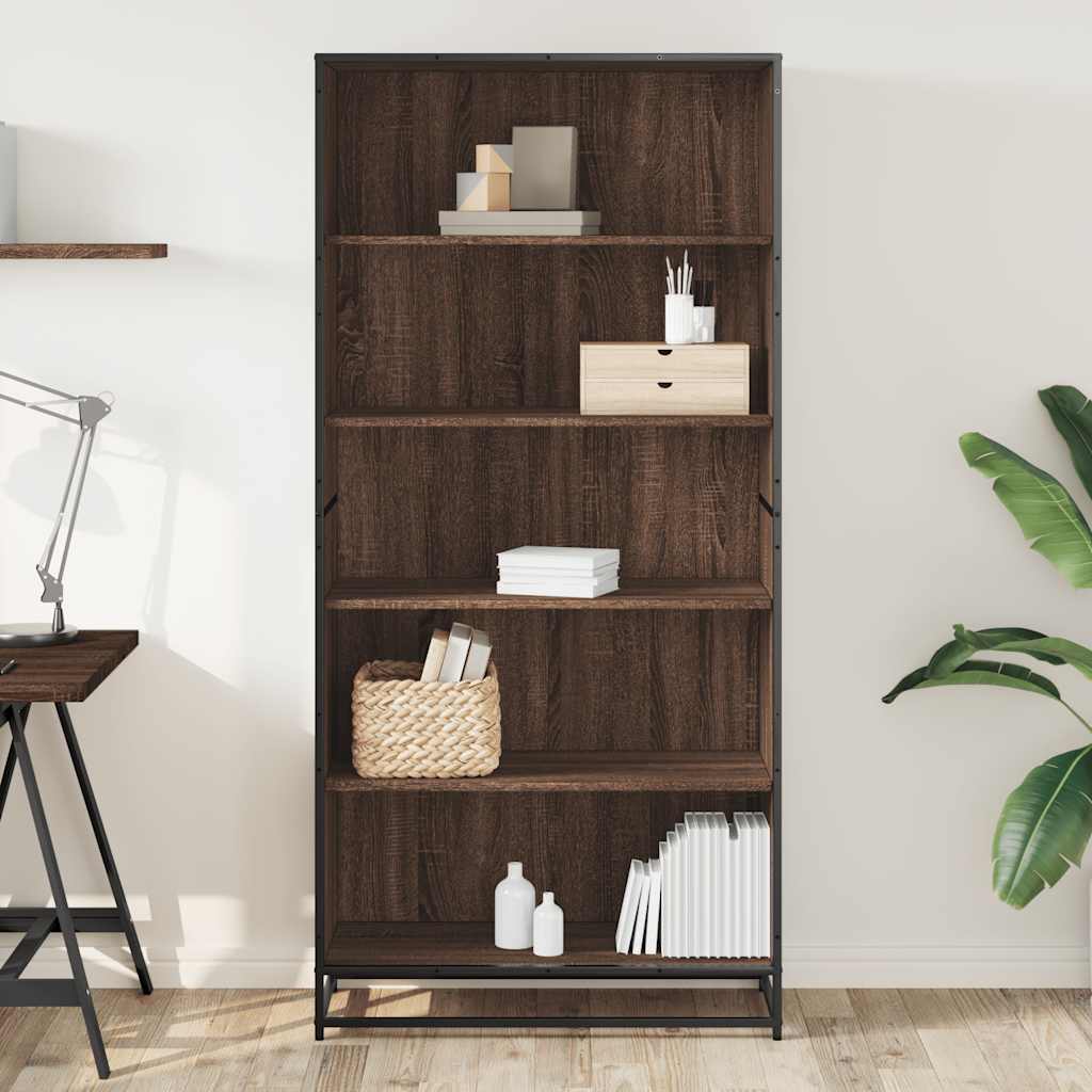 Modernes Regal - industrieller Style - Bücherregal - Büroregal - 5 offene Fächer