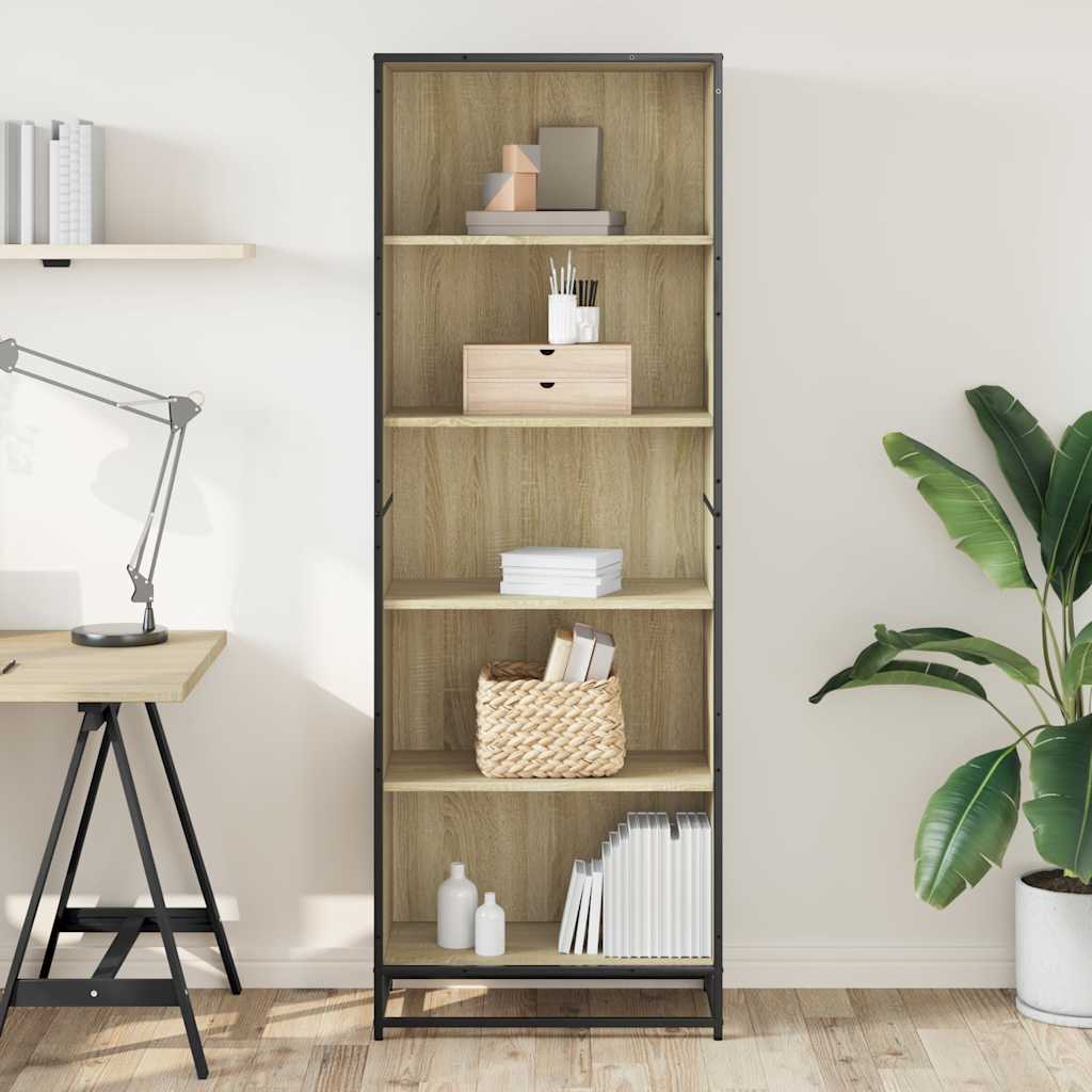 Bücherregal im industriellen Stil - Highboard - Aktenregal - Büroregal - 170 cm