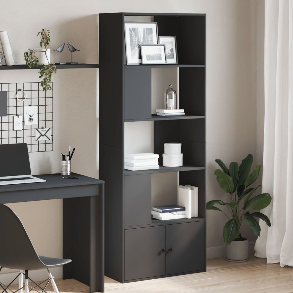 Bücherregal - Raumteiler - Wohnregal - Regal für Bücher und Deko - 70x36x189 cm