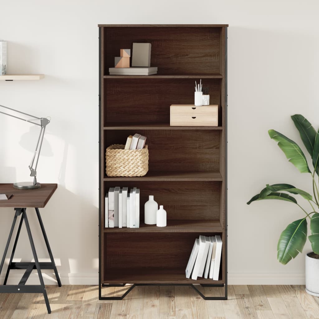 Klassisches Bücherregal - Highboard - Büroregal - Aktekrgeal - 80 x 169 cm