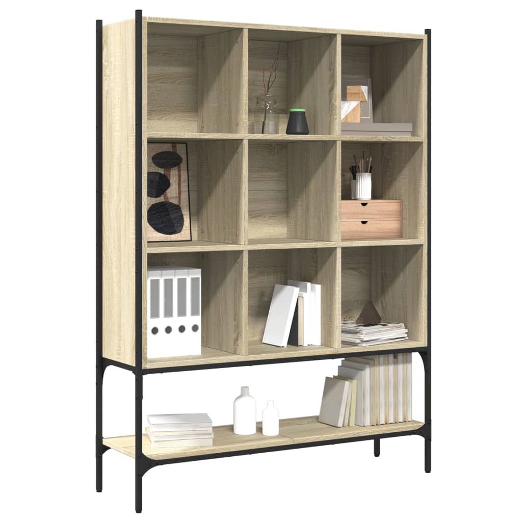 Bücherregal - Wohnregal - Regal mit neun Fächern - Dekoregal - 102x30x141,5 cm