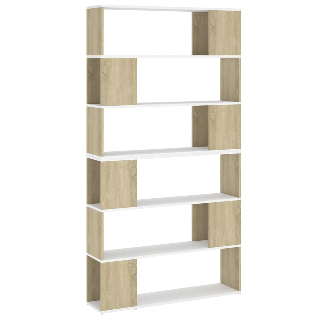 Bücherregal 2er-Set - Raumteiler - Holzregal - DVD-Regal - Highboard - 100x188cm
