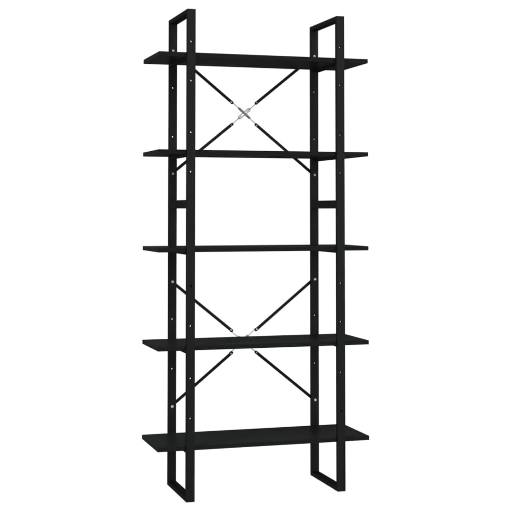 Modernes Bücherregal - Büroregal - Wohnzimmerregal - Industriestil - 2-teilig