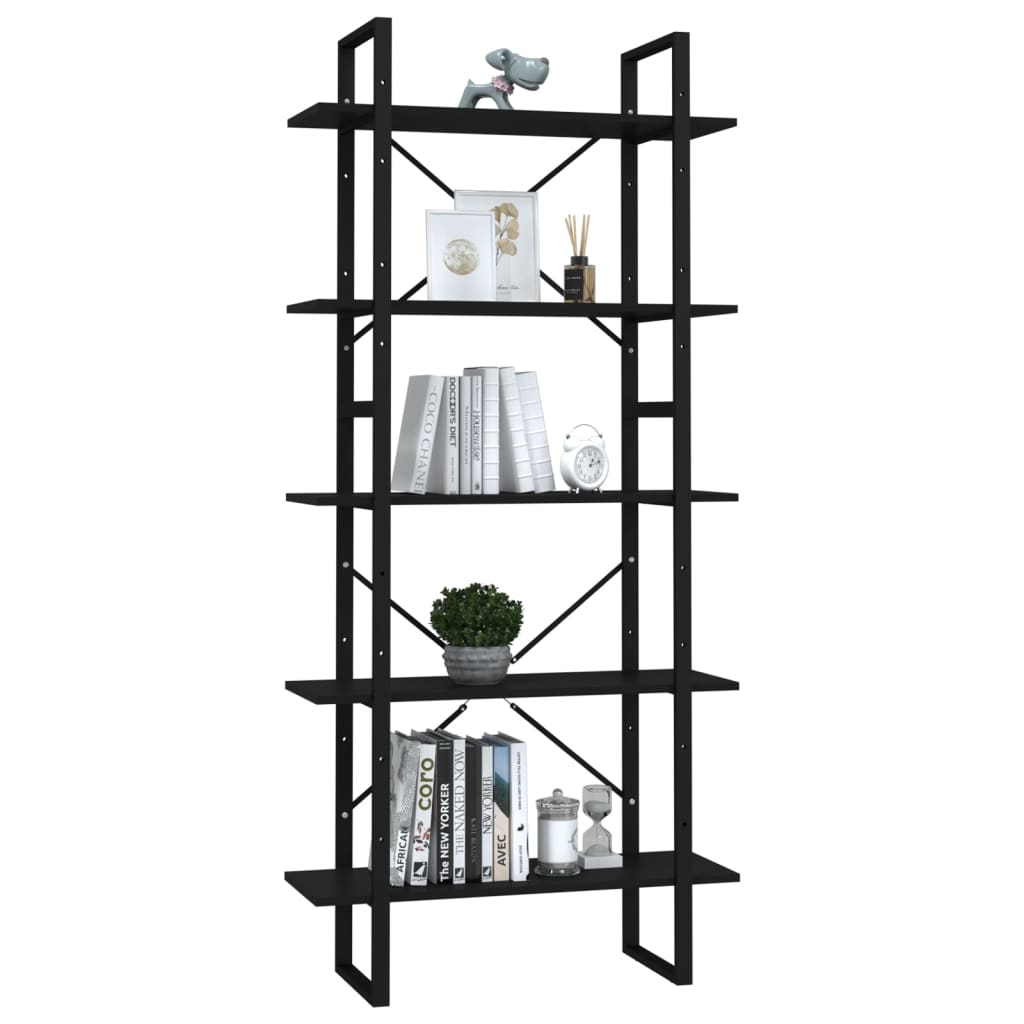 Modernes Bücherregal - Büroregal - Wohnzimmerregal - Industriestil - 2-teilig