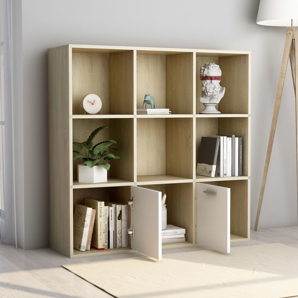 Bücherregal - Sideboard - CD-Regal - Holzregal - Lowboard - Würfelregal - 98 cm