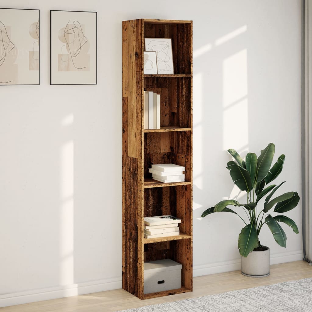 Hohes Bücherregal - Highboard - DVD-Regal - Holzregal - Büroregal - 40 x 189 cm