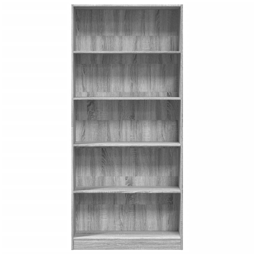 Großes Bücherregal - 80x176 cm - Aktenregal - Highboard - Büroregal - Holzregal