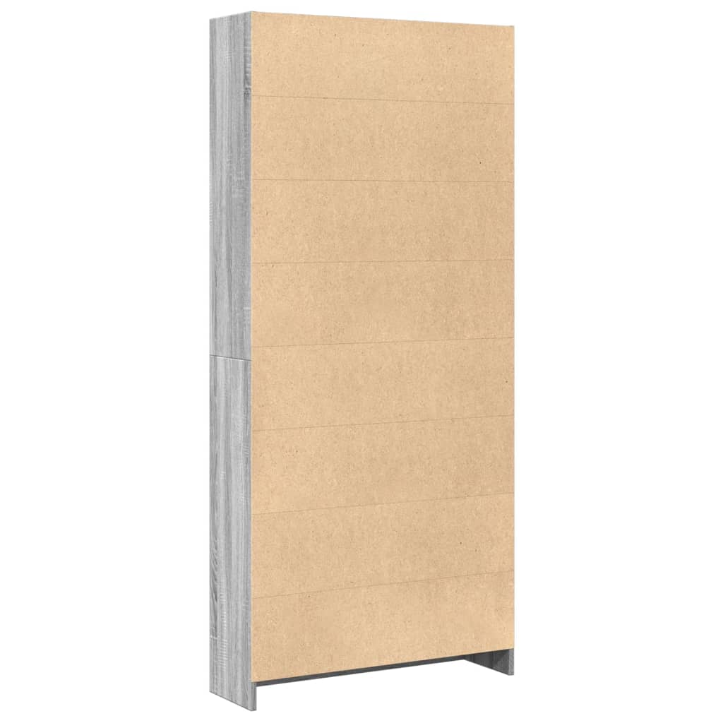 Großes Bücherregal - 80x176 cm - Aktenregal - Highboard - Büroregal - Holzregal