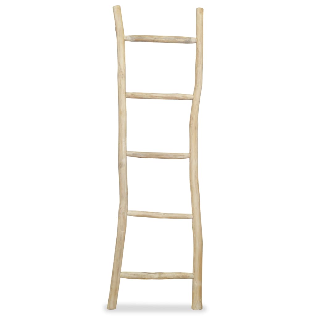 Handtuchleiter - Dekoleiter - Holzleiter - Aufbewahrungsleiter - Teakholzleiter