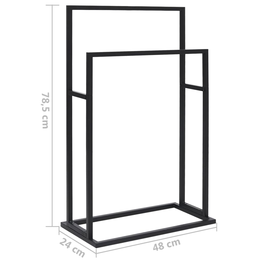 Handtuchhalter - Badetuchständer - Stummer Diener - Handtuchablage - 48x78,5 cm