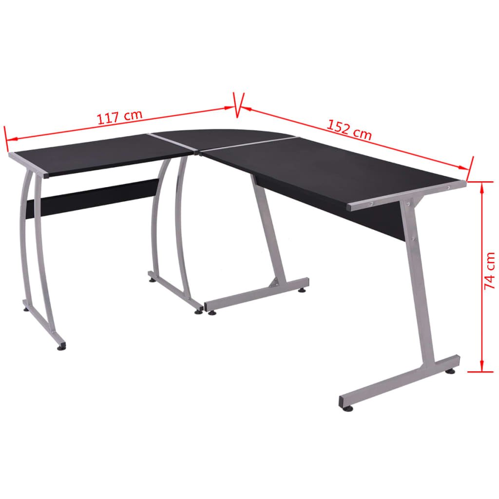 Homeoffice Desk - Eckschreibtisch - Schreibtisch - Raumoptimiert - 152 x 117 cm