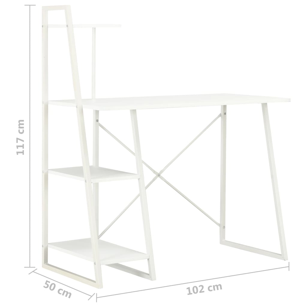 Modernes Schreibtisch-Regalsystem - Computertisch - PC-Tisch - Homeoffice Tisch