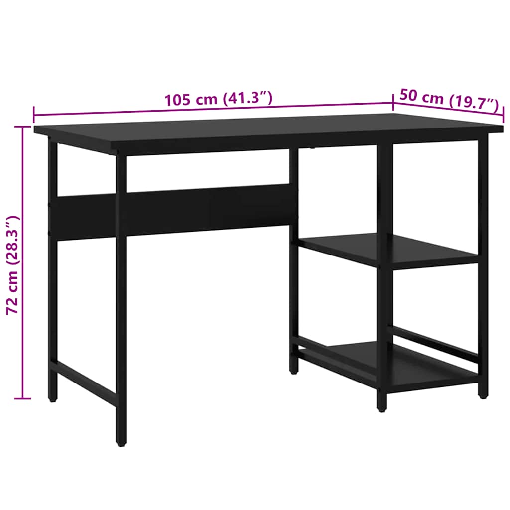 Homeoffice - Schreibtisch - Computertisch - PC-Tisch - Workstation - 105x50 cm