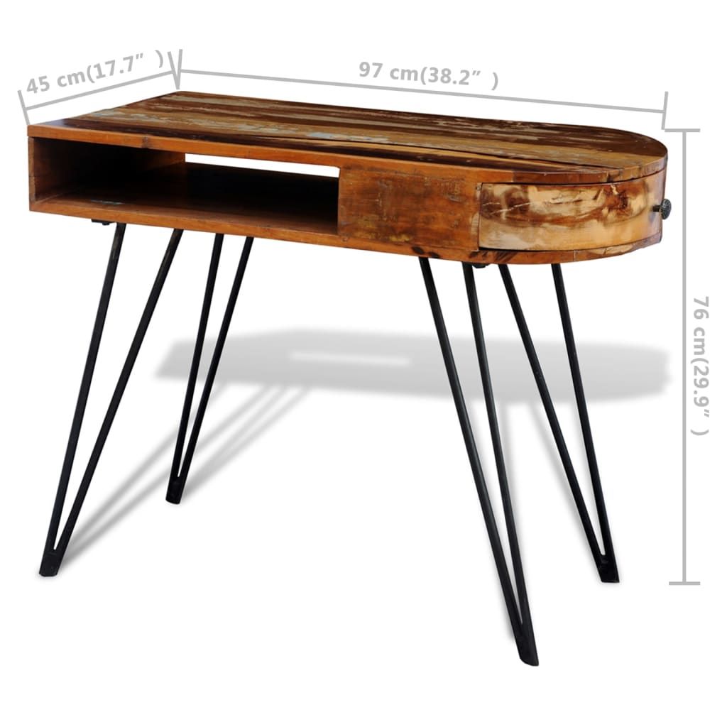 Toller Schreibtisch - Workstation - Retrolook - Massivholz - Unikat - Sekretär