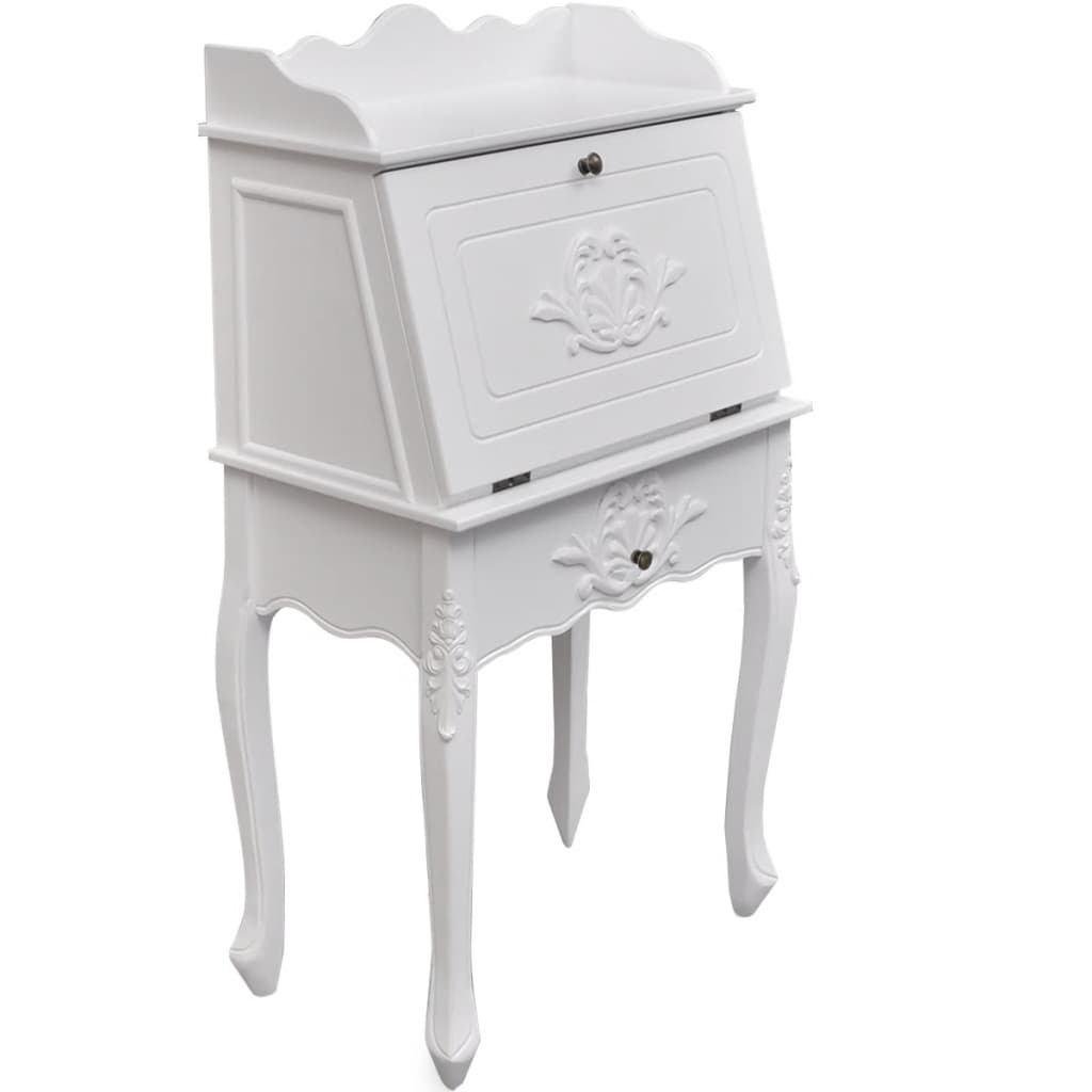 Eleganter Landhaus Sekretär - Schreibtisch - Vintage Flair - 60 x 36,4 x 111 cm