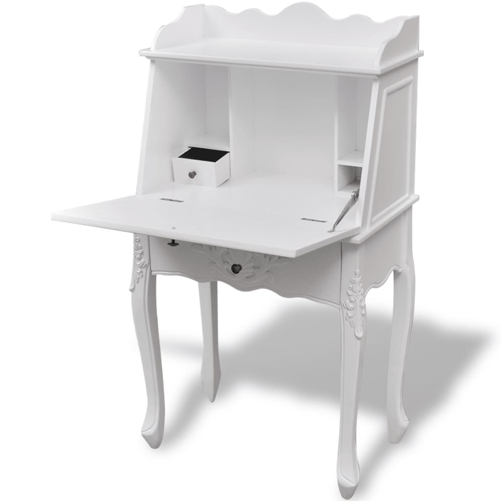 Eleganter Landhaus Sekretär - Schreibtisch - Vintage Flair - 60 x 36,4 x 111 cm