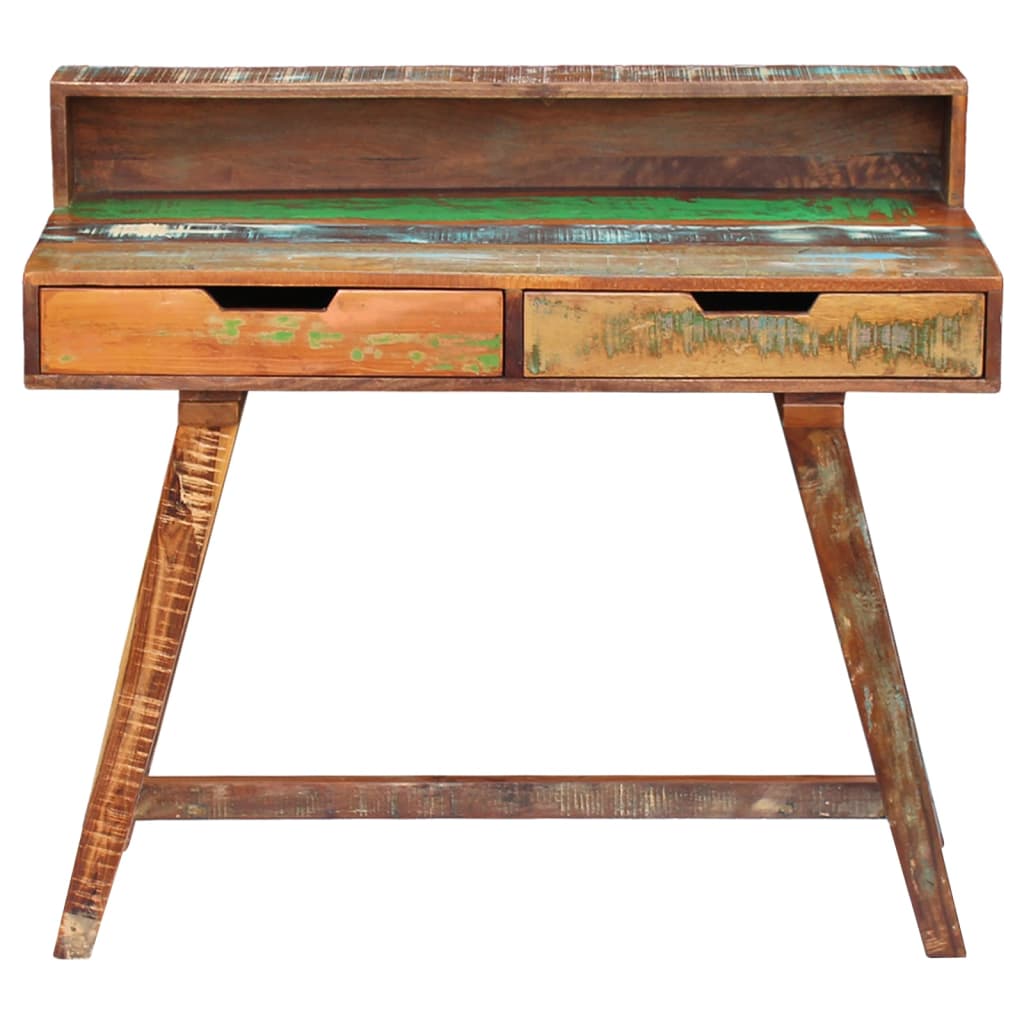 Vintage-Schreibtisch - Holzschreibtisch - Retrolook - Handgefertigtes Unikat