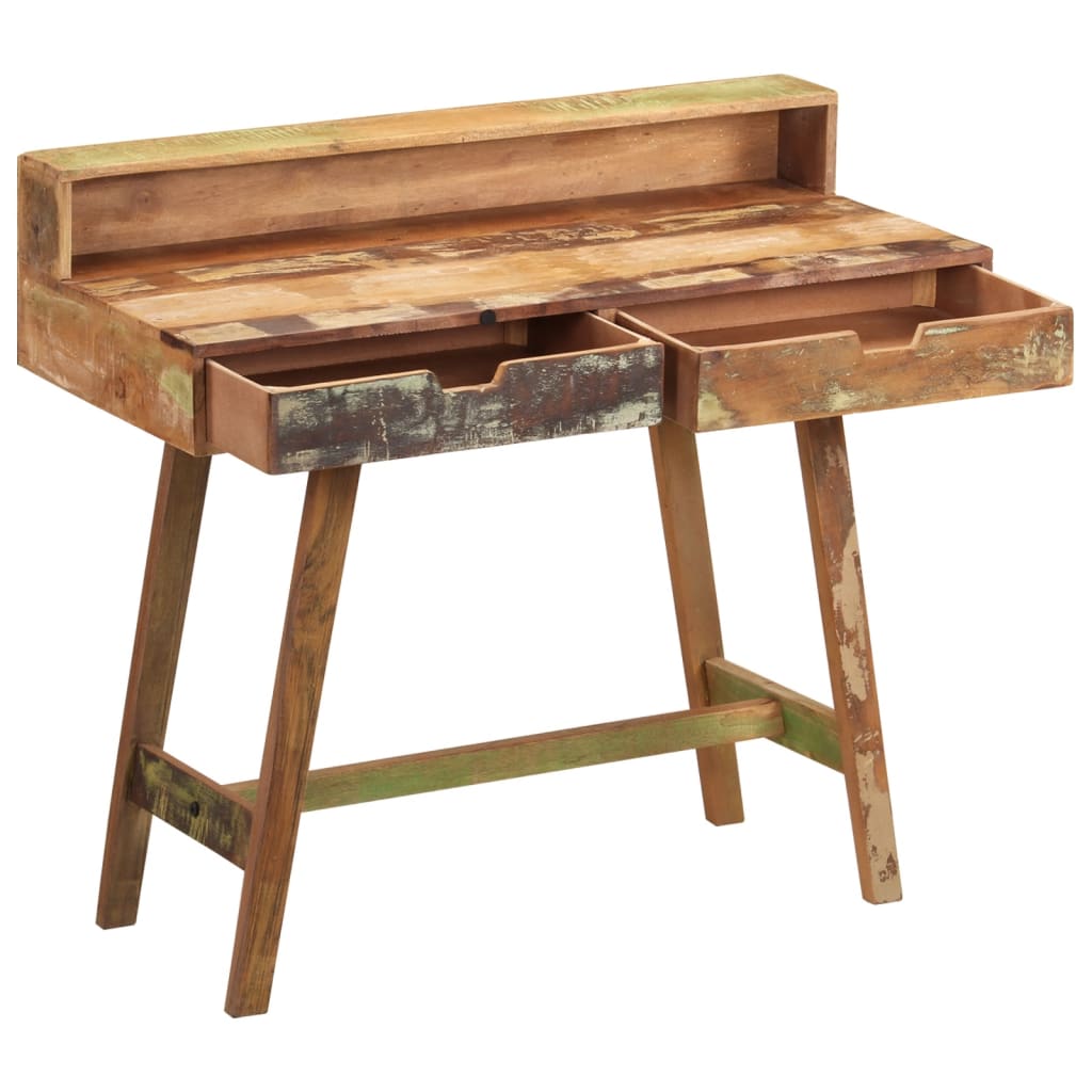 Vintage-Schreibtisch - Holzschreibtisch - Retrolook - Handgefertigtes Unikat