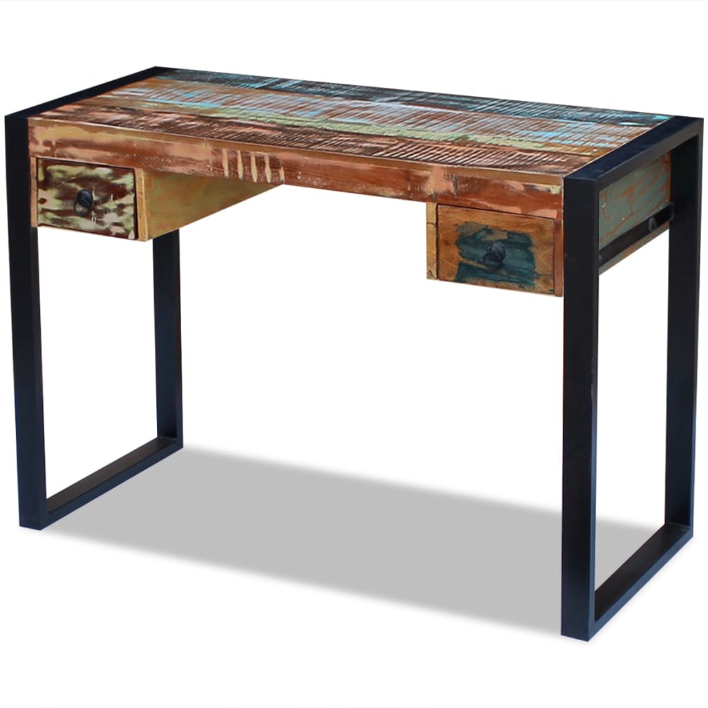 Arbeitstisch - Schreibtisch - Vintage Design - Handgefertigt - Massivholz Unikat