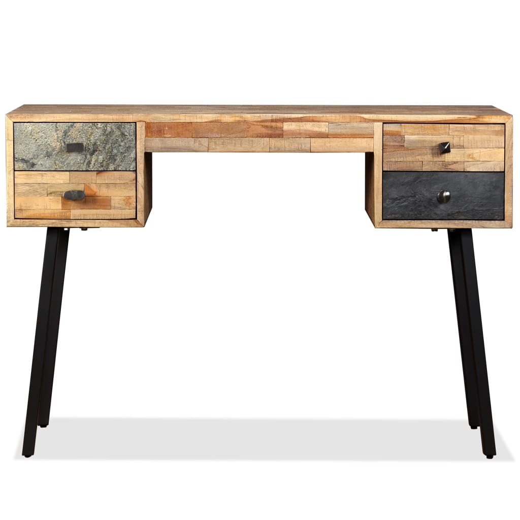 Vintage-Schreibtisch aus recyceltem Teakholz - Sekretär - PC-Tisch - Workspace
