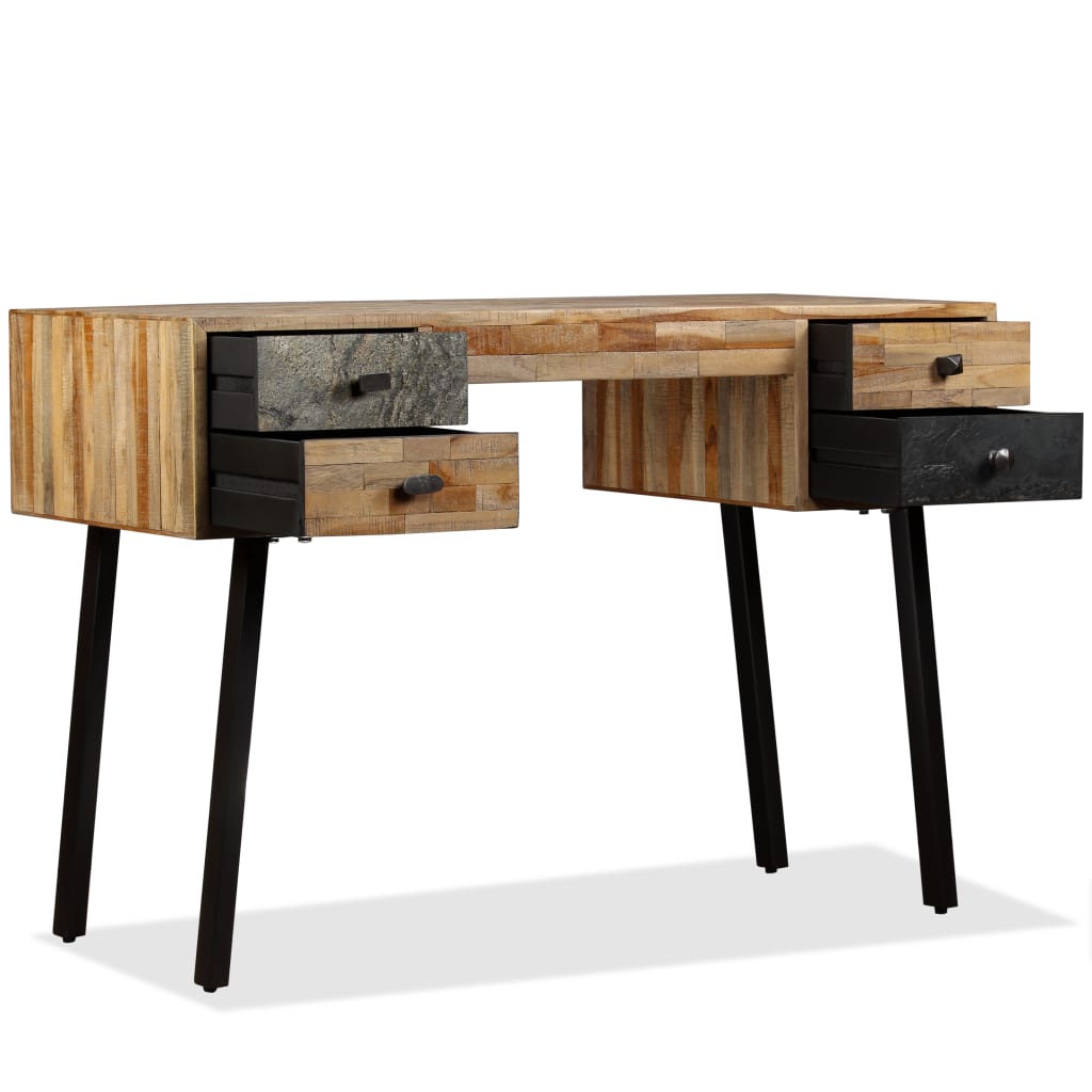 Vintage-Schreibtisch aus recyceltem Teakholz - Sekretär - PC-Tisch - Workspace